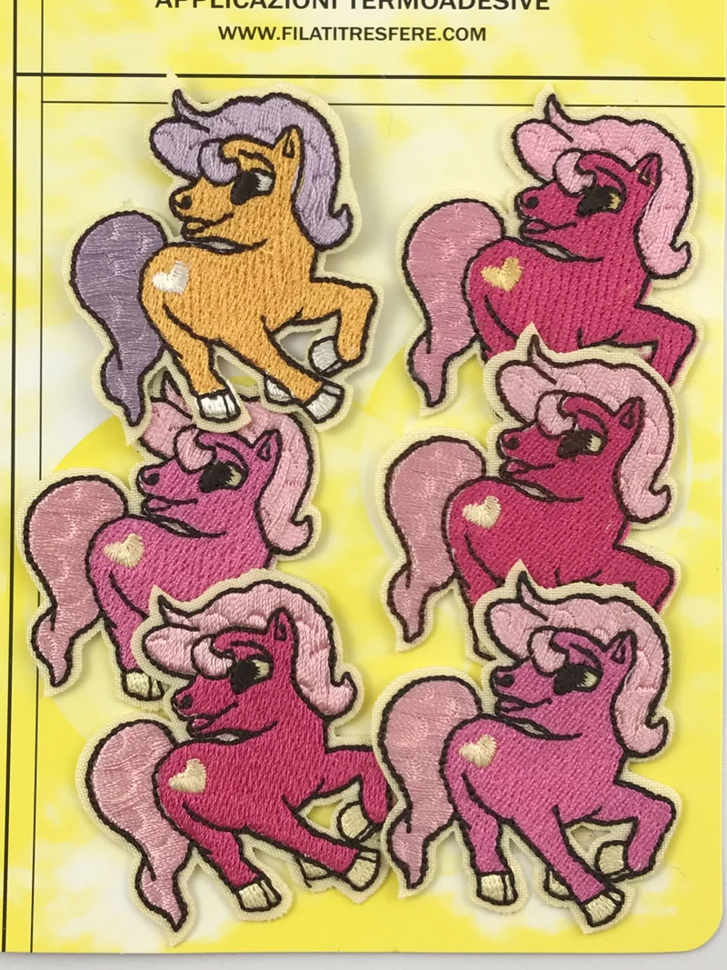 Applicazioni termoadesive pony cuore