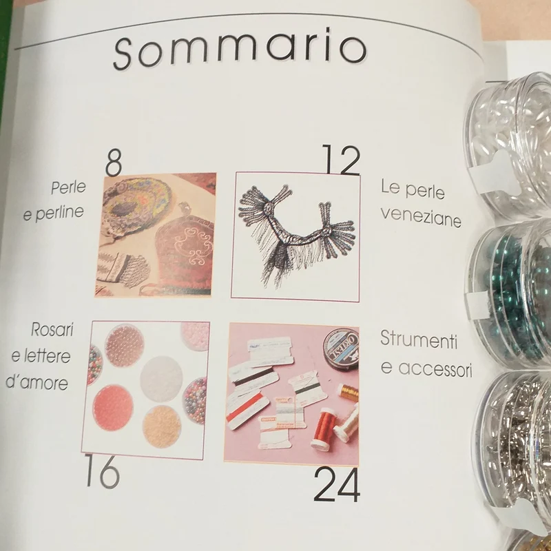 Kit manuale e materiale creare perline stelle di perle albero Natale