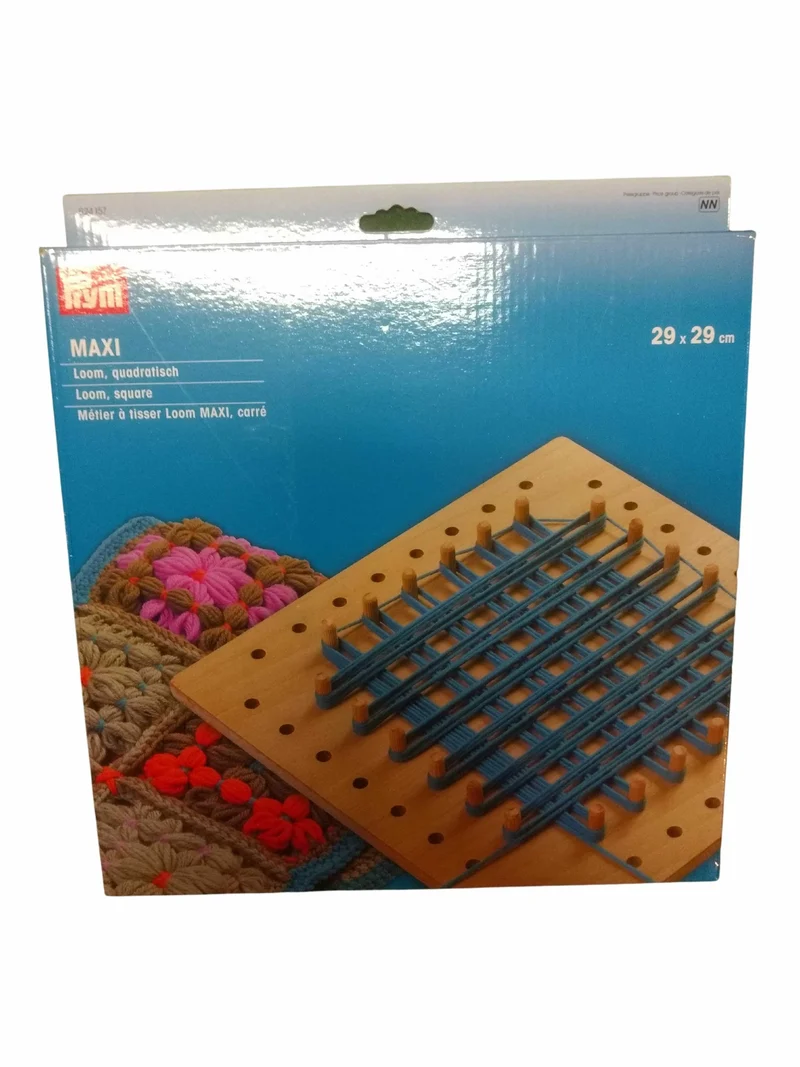 Telaio Maxi Quadrato Prym 29 cm per Borse Sciarpe Colli Lana Filati