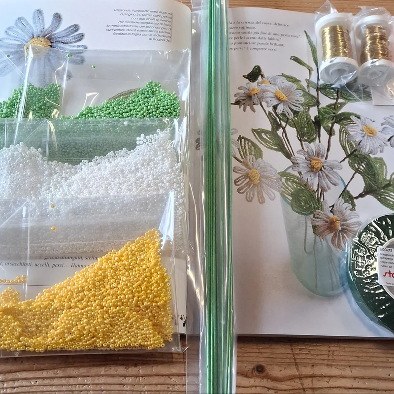 Margherite perline kit e progetti oggetti creare decorare manuale