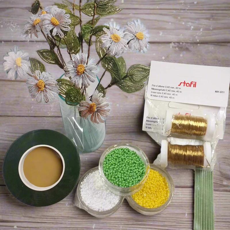 Margherite perline kit e progetti oggetti creare decorare manuale
