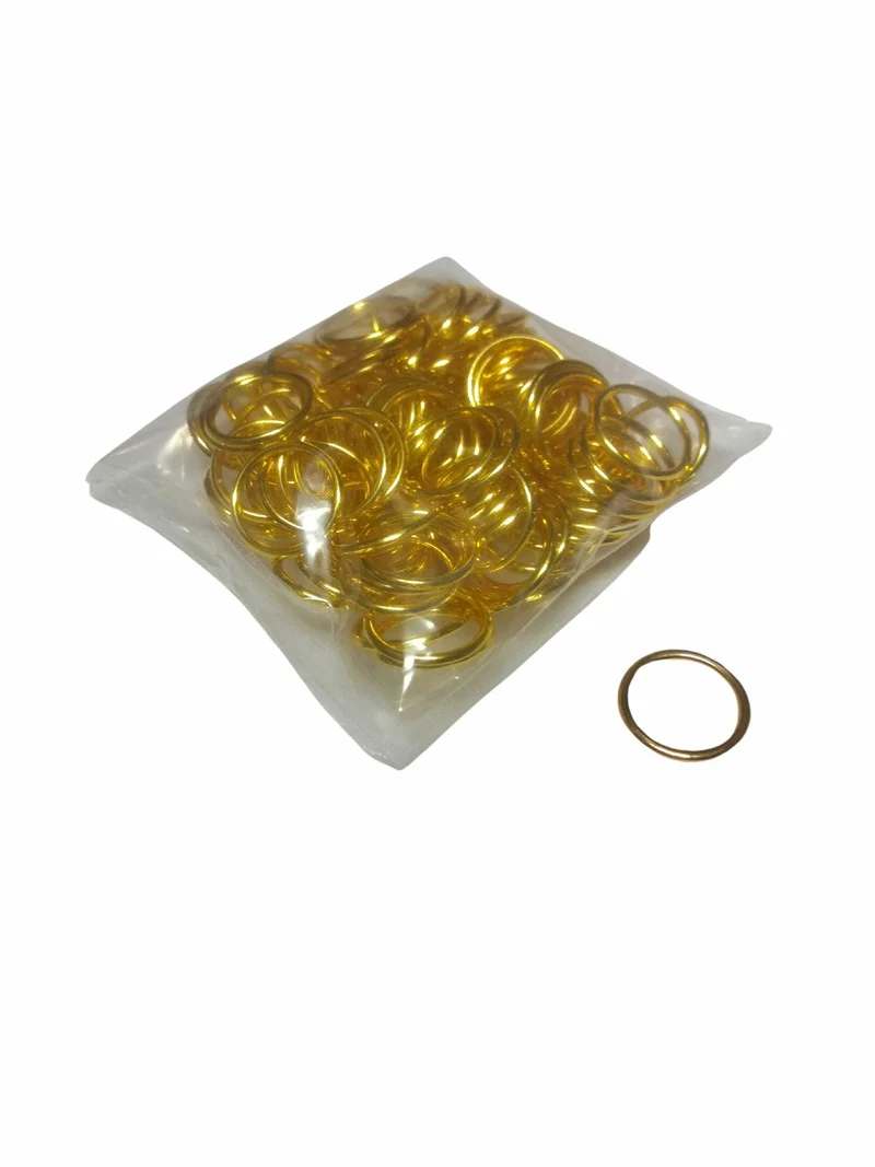 Ganci per Corsetteria Anelli Reggiseno in Metallo Chiusi 3 Colori 6 Misure