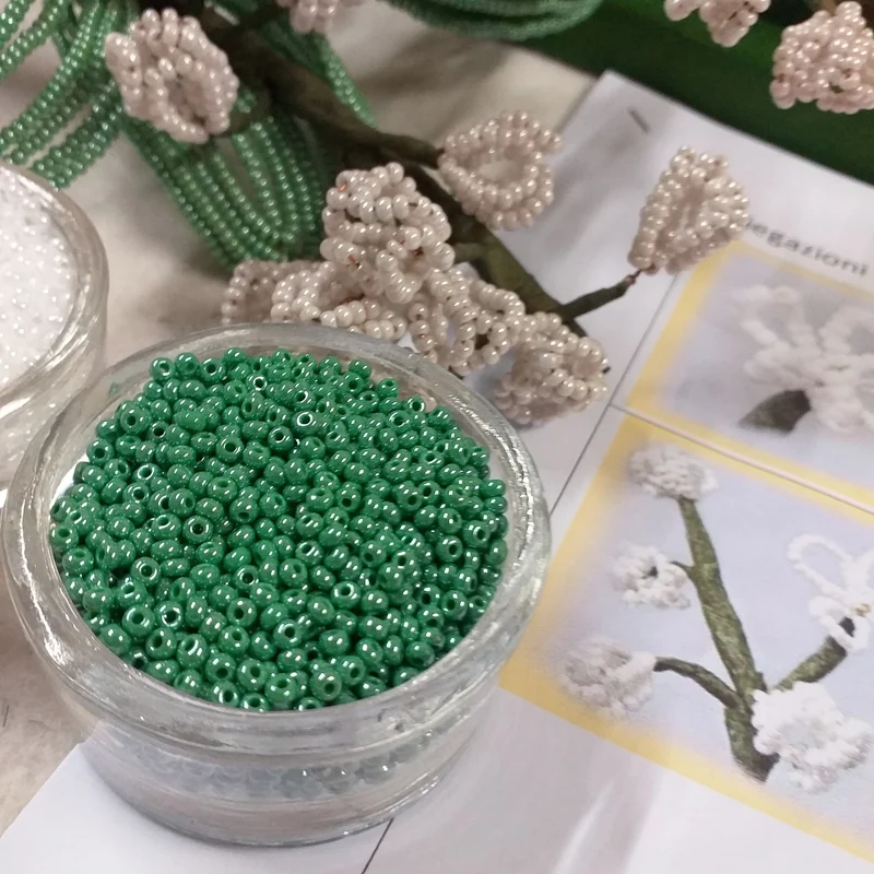 Mughetti perline kit conteria vetro istruzioni bouquet e bomboniere