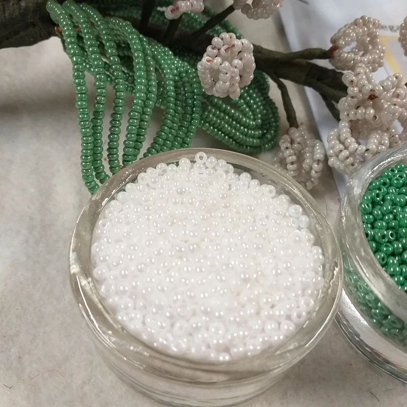 Mughetti perline kit conteria vetro istruzioni bouquet e bomboniere