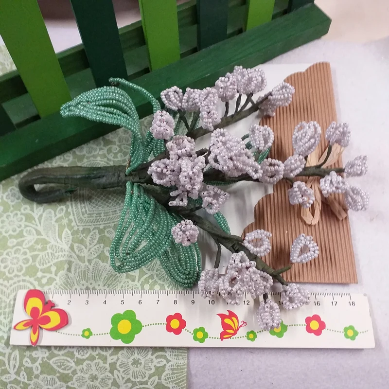 Mughetti perline kit conteria vetro istruzioni bouquet e bomboniere