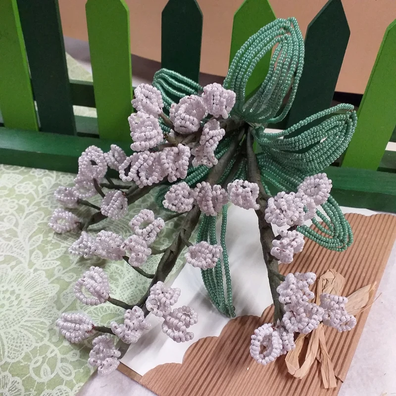 Mughetti perline kit conteria vetro istruzioni bouquet e bomboniere