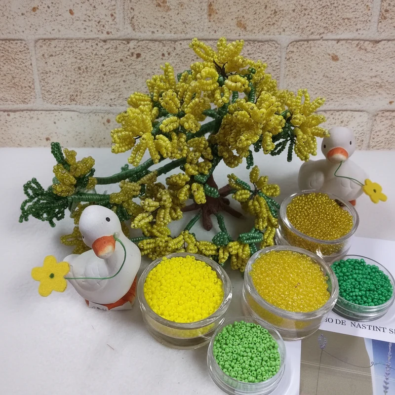 Mimosa perline kit perle conteria con istruzioni fai da te e accessori