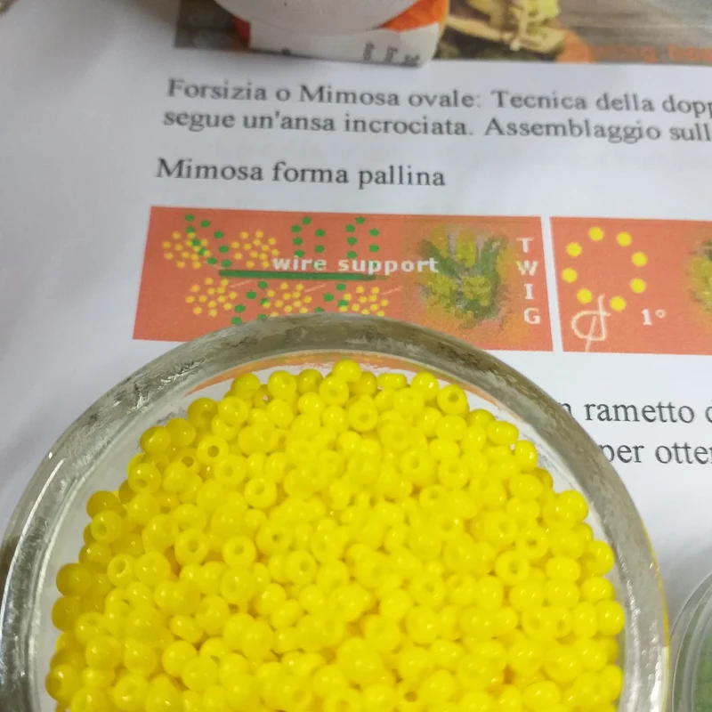 Mimosa perline kit perle conteria con istruzioni fai da te e accessori