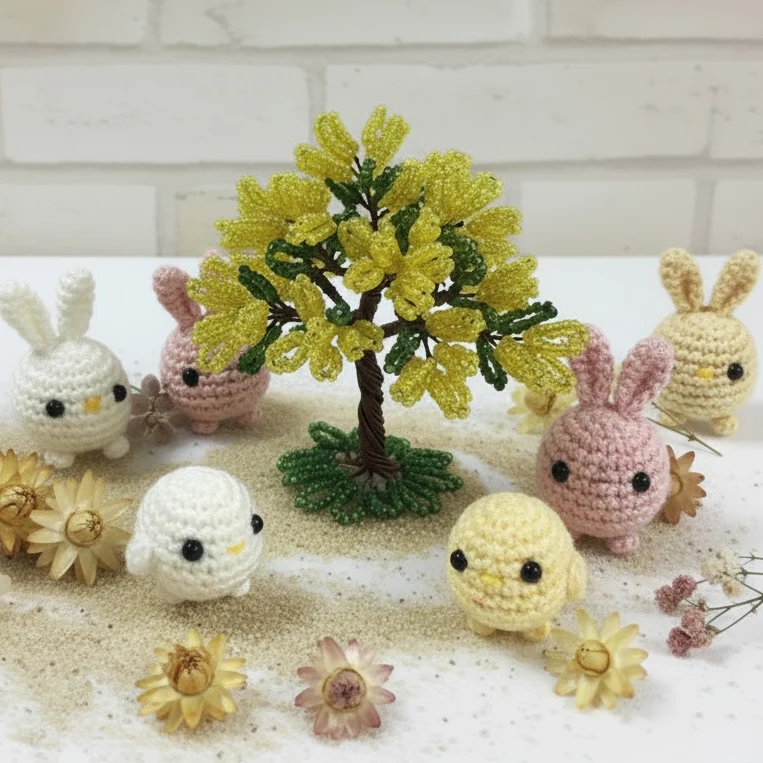 Mimosa perline kit perle conteria con istruzioni fai da te e accessori