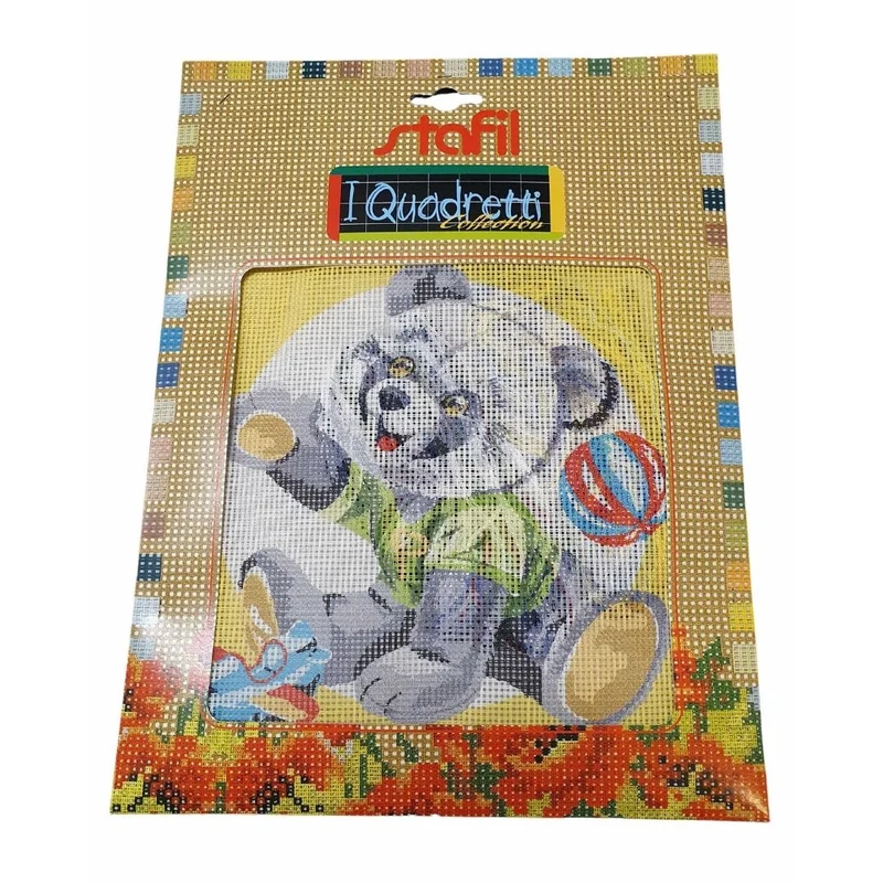 Kit Quadretti da Ricamare a Mezzo Punto, Fantasia da Bimbo, Punto Croce