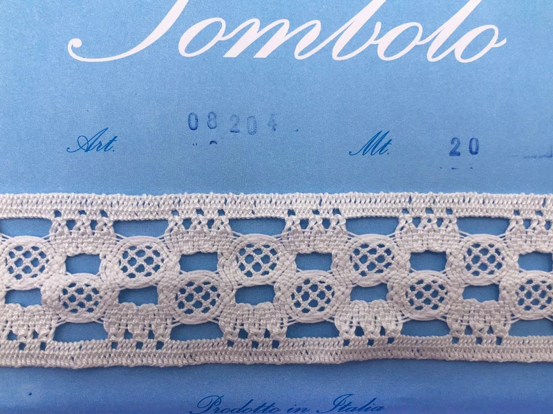 Pizzo 08204t bianco cm 4,2 cf.20mt.