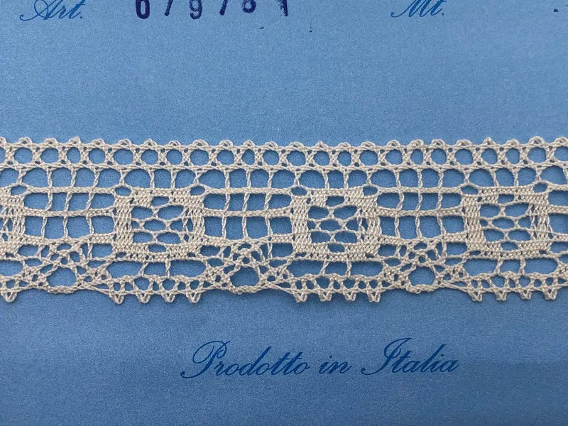 Pizzo 07978 panna cm. 3 cf.20mt.