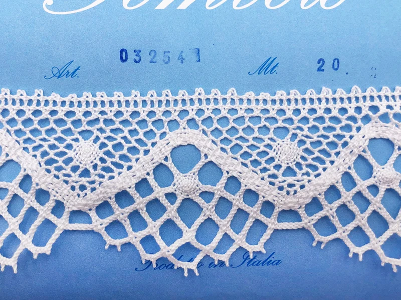 Pizzo 03254 bianco cm 6,5 cf.20mt.