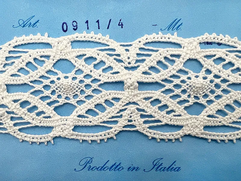 Pizzo 0911 bianco cm 5 cf.20mt.