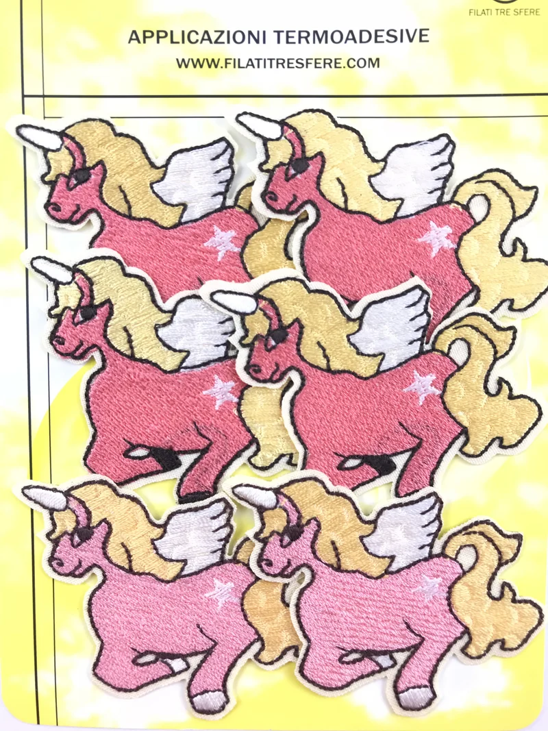 Applicazioni termoadesive unicorno alato