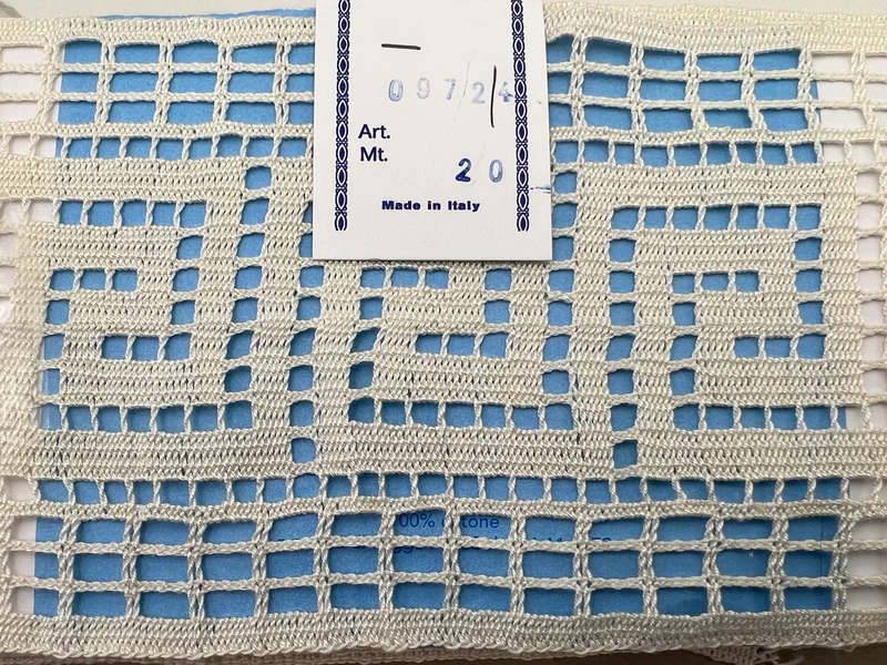 Pizzo 0972t panna cm 11 cf.20mt.