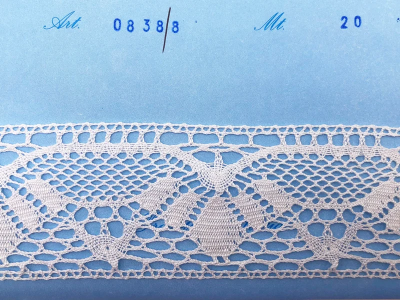 Pizzo 0838t bianco cm 5 cf.20mt.