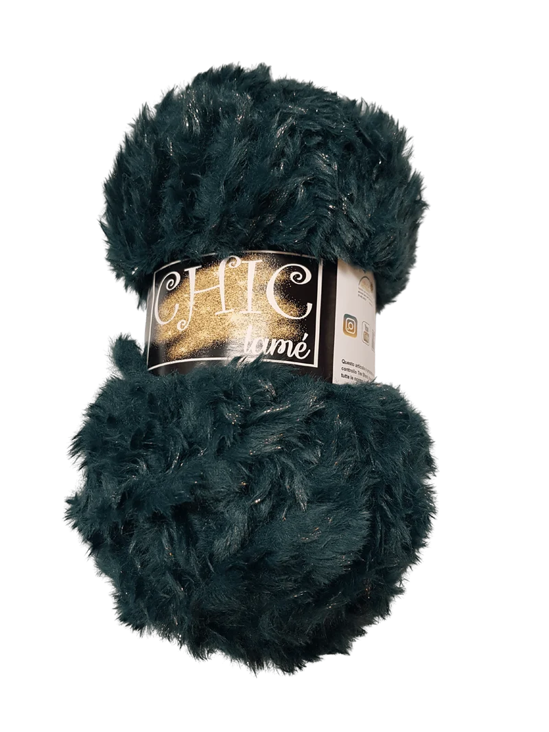 Lana Chic Lamè confezione da 500 gr Gomitoli da 100 gr Tre Sfere