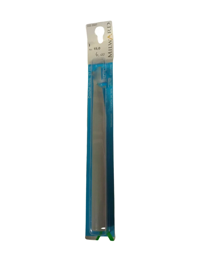 Uncinetto per Lana Misura 15 Lungo 17 cm Crochet Hook Milward