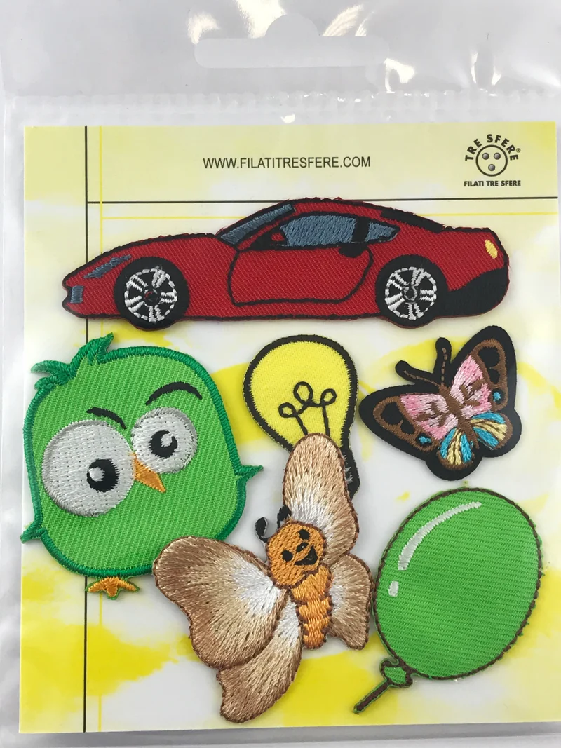 Applicazioni assortite termoadesive bambino bl.6pz