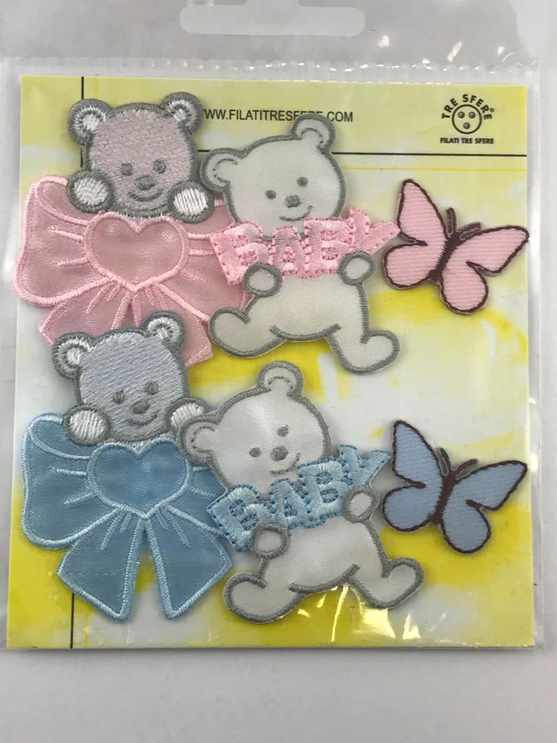 Applicazioni assortite termoadesive bambino bl.6pz