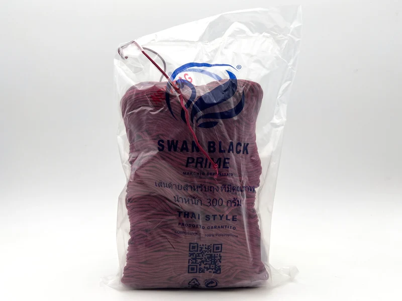 Cordino swan black prime | cf 300 gr | borse e uncinetto