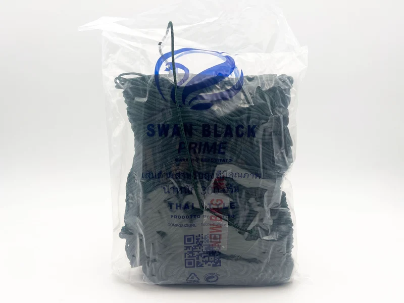 Cordino swan black prime | cf 300 gr | borse e uncinetto