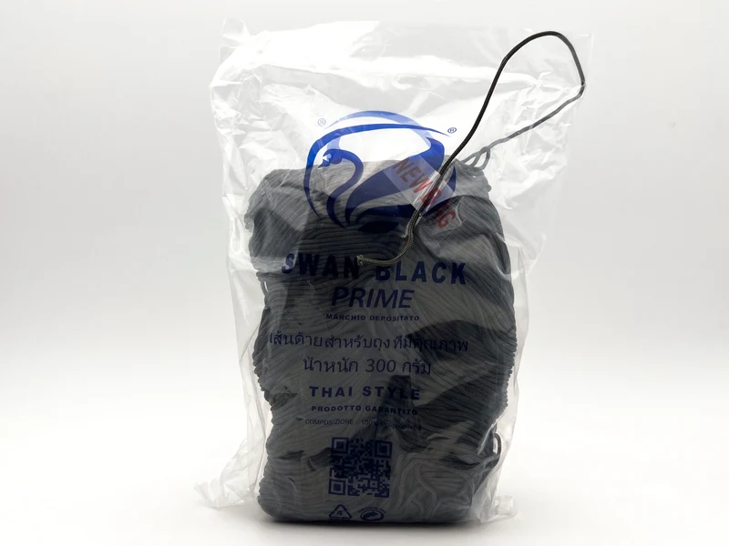 Cordino swan black prime | cf 300 gr | borse e uncinetto