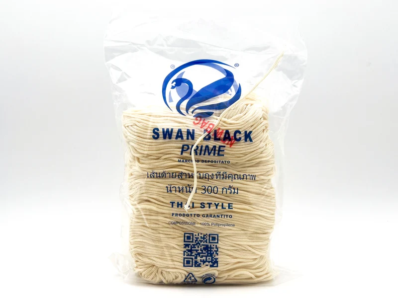 Cordino swan black prime | cf 300 gr | borse e uncinetto