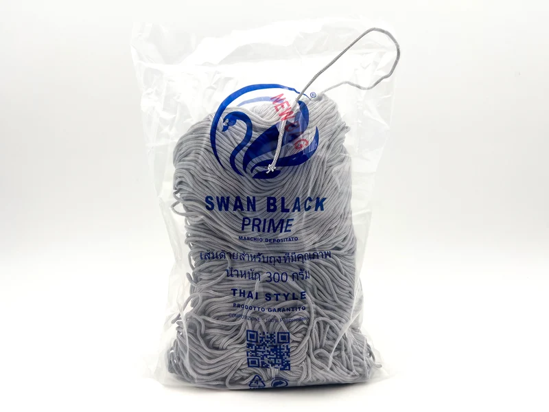 Cordino swan black prime | cf 300 gr | borse e uncinetto