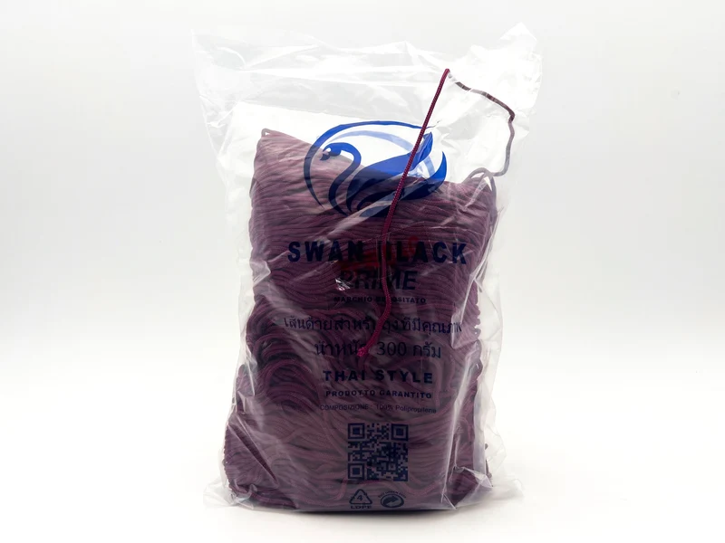 Cordino swan black prime | cf 300 gr | borse e uncinetto