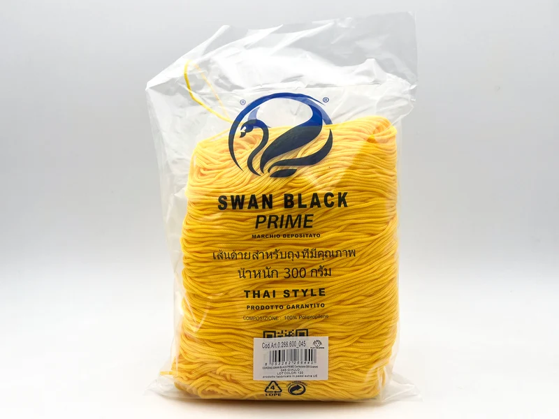 Cordino swan black prime | cf 300 gr | borse e uncinetto