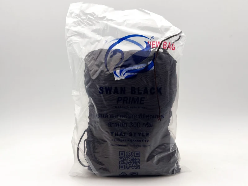 Cordino swan black prime | cf 300 gr | borse e uncinetto