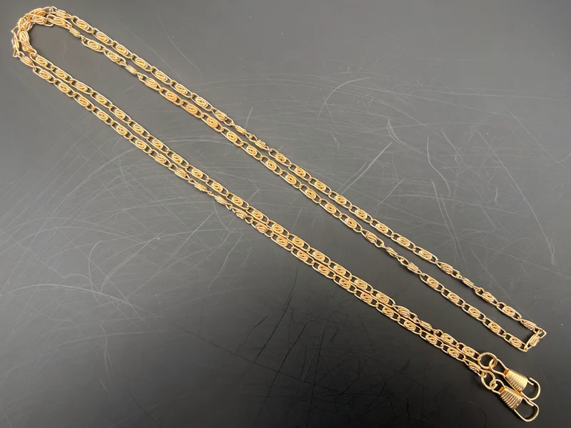 Catena metallo per borse ari | 120 cm 12,7x3,5 mm | con moschettoni