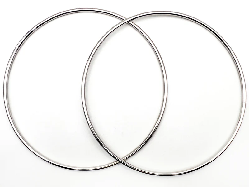 Manici ad anello in acciaio per borse | Ø 25 cm | 1 coppia