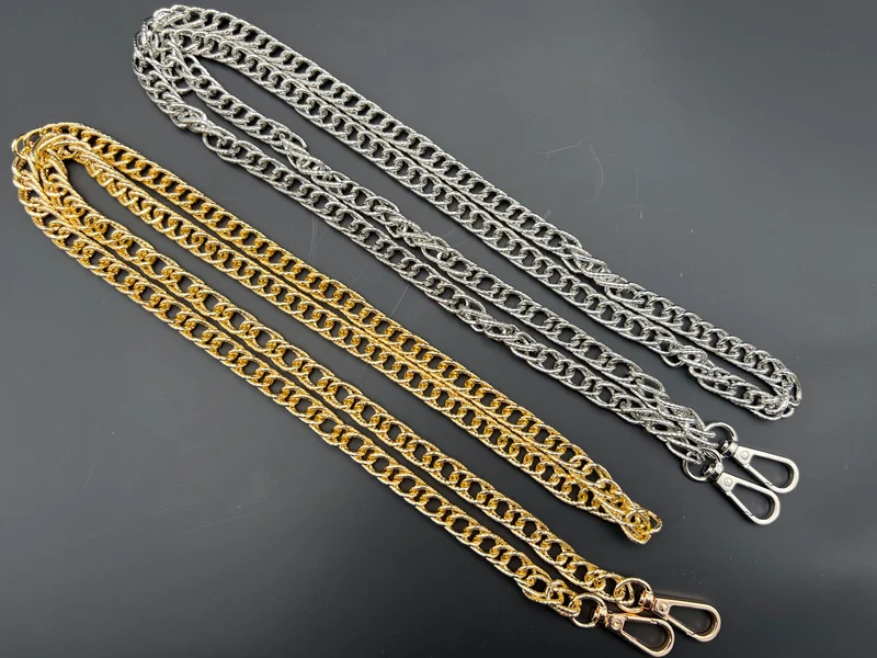 Catena metallo per borse maya | 120 cm 15x9 mm | con moschettoni