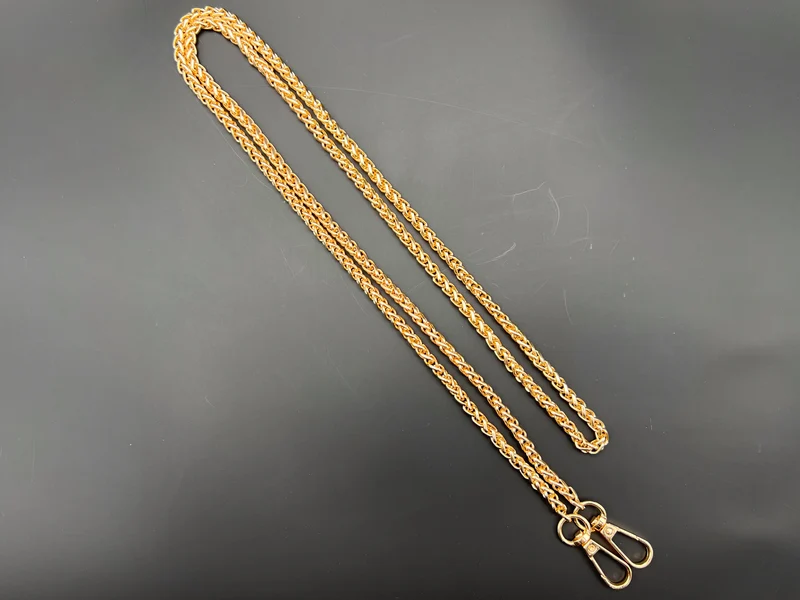 Catena metallo per borse myrta | 120 cm 6 mm | con moschettoni