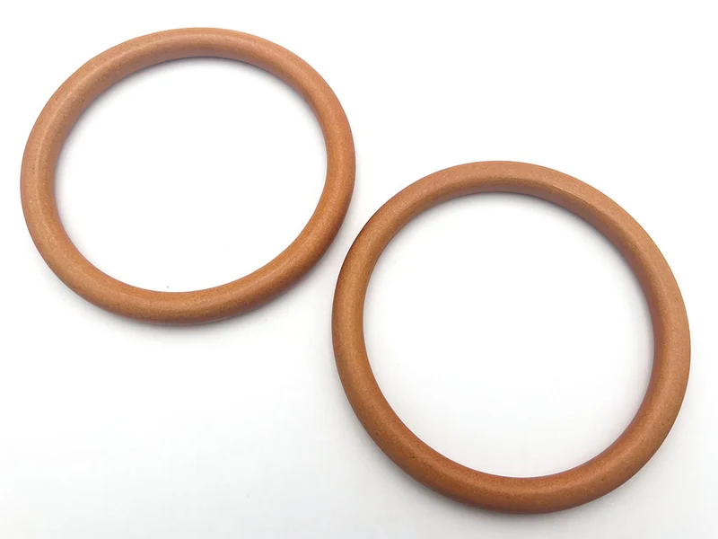 Manici cerchio in legno per borse all'uncinetto | Ø 13 cm | cf 2 pz