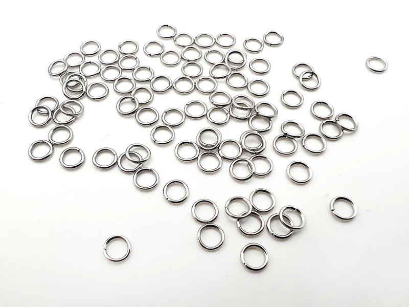 Anellini in metallo 5 mm per gioielli fai da te | cf 80 pz