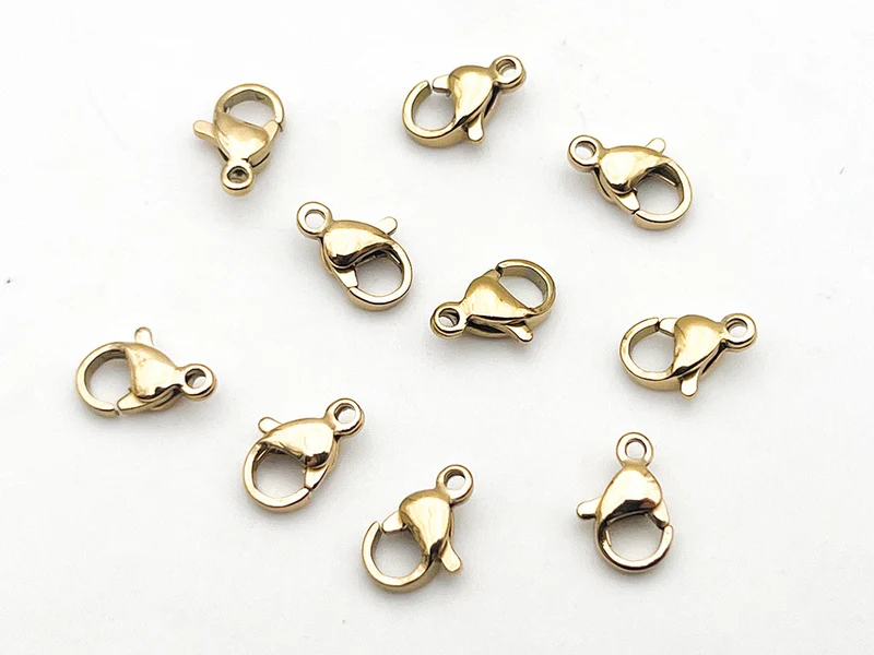 Moschettone in metallo per bijoux e fai da te | 1 cm | cf 10 pz