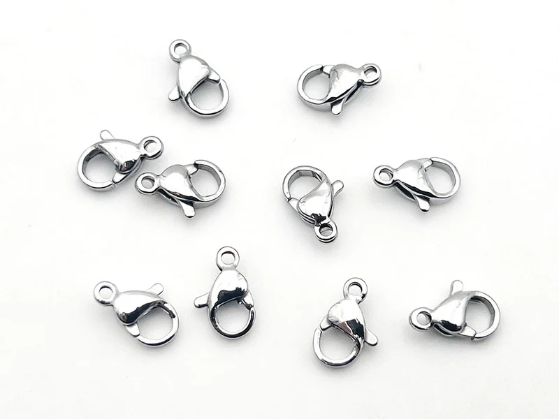 Moschettone in metallo per bijoux e fai da te | 1 cm | cf 10 pz