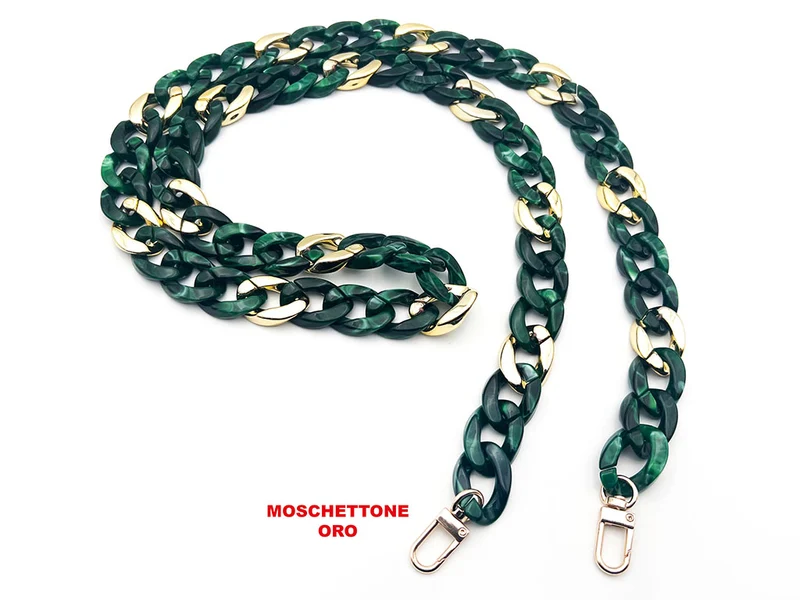 Manico tracolla in resina con ganci per borse | 120 cm | cf 1 pz