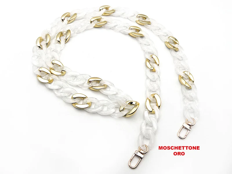 Manico tracolla in resina con ganci per borse | 120 cm | cf 1 pz