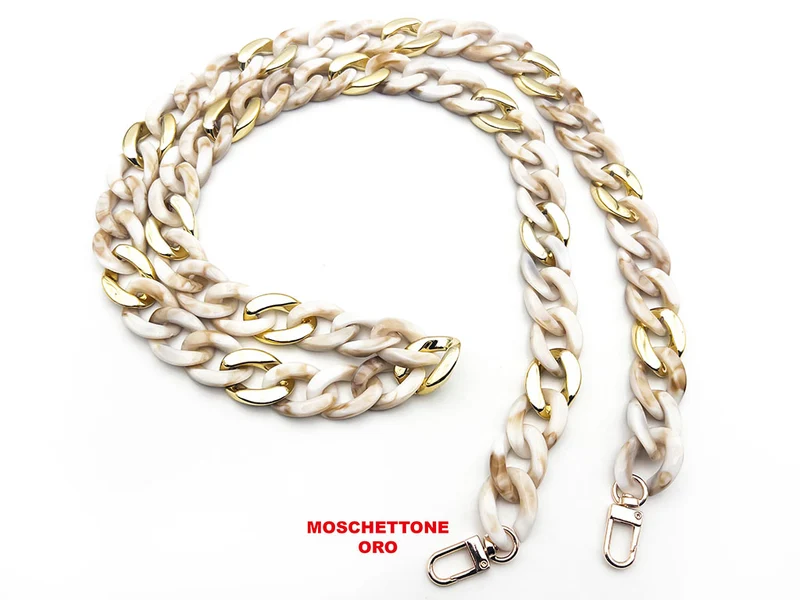 Manico tracolla in resina con ganci per borse | 120 cm | cf 1 pz