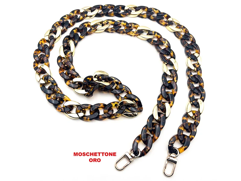 Manico tracolla in resina con ganci per borse | 120 cm | cf 1 pz