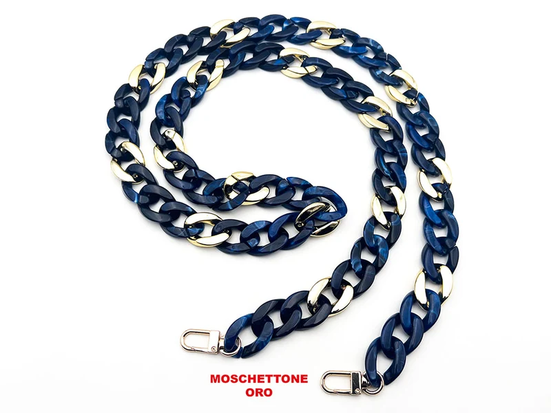 Manico tracolla in resina con ganci per borse | 120 cm | cf 1 pz