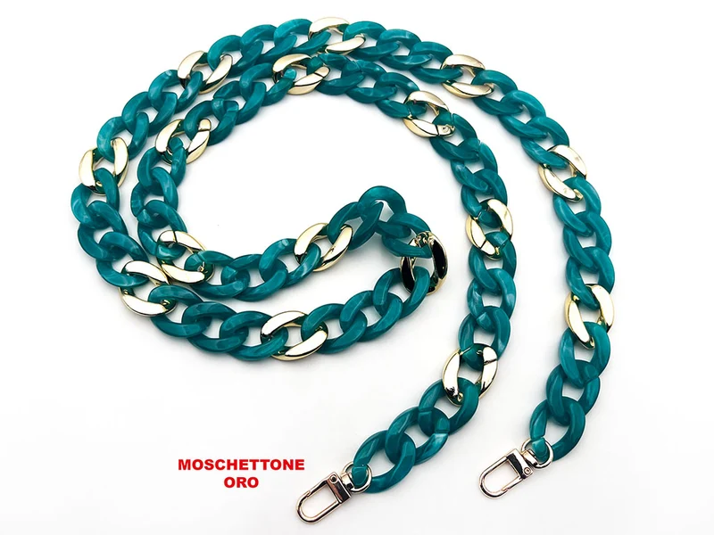Manico tracolla in resina con ganci per borse | 120 cm | cf 1 pz