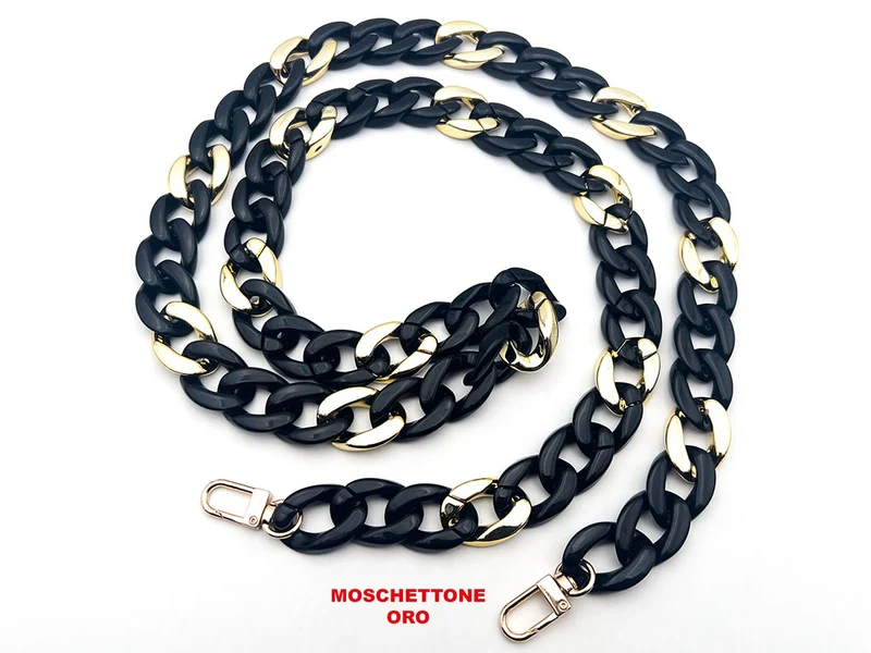 Manico tracolla in resina con ganci per borse | 120 cm | cf 1 pz