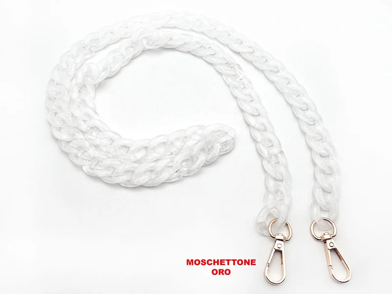 Manico tracolla in resina con ganci per borse | 120 cm | cf 1 pz