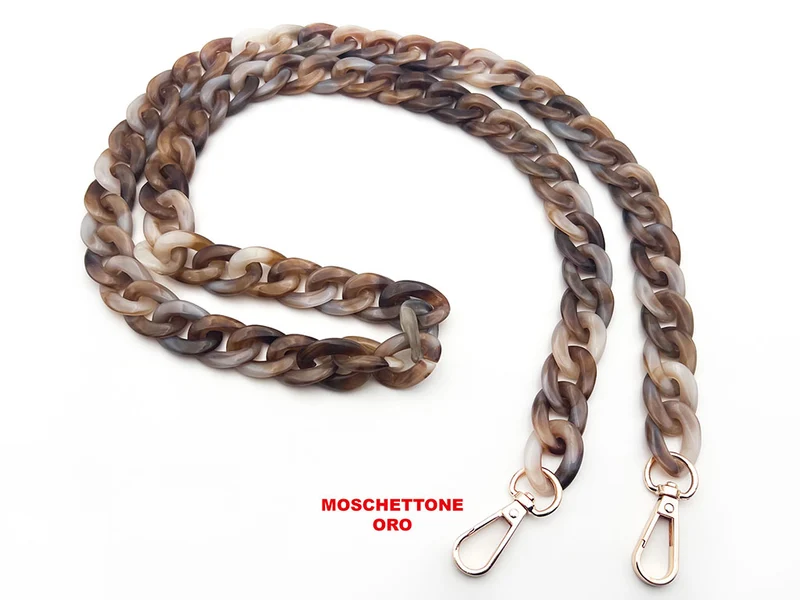 Manico tracolla in resina con ganci per borse | 120 cm | cf 1 pz
